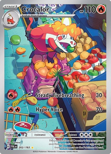 Crocalor - 202/193 - SV02: Paldea Evolved (PAL) 