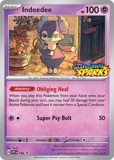 Indeedee - 154 - SV: Scarlet & Violet Promo Cards (SVP) 