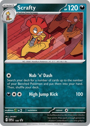 Scrafty - 188 - SV: Scarlet & Violet Promo Cards (SVP) 