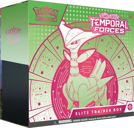 [188-85657] Temporal Forces Elite Trainer Box [Iron Leaves ex] - SV05: Temporal Forces (TEF)