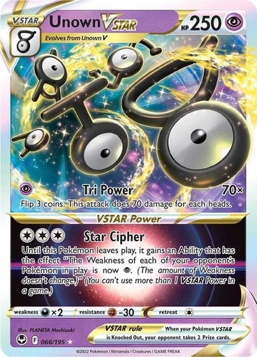 Unown VSTAR - SWSH12: Silver Tempest (SWSH12) 