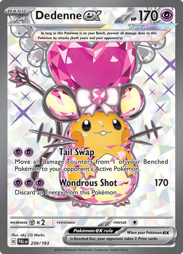 Dedenne ex - 239/193 - SV02: Paldea Evolved (PAL)