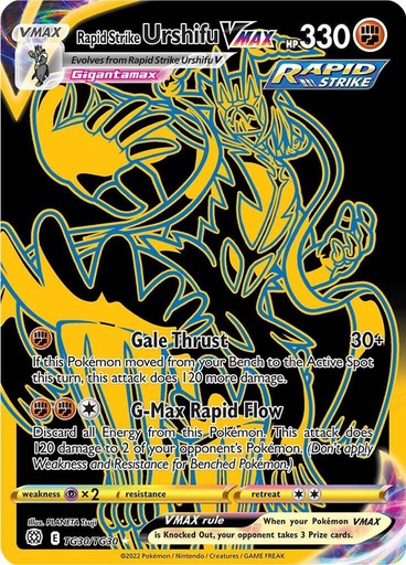 Rapid Strike Urshifu VMAX (Secret) - SWSH09: Brilliant Stars Trainer Gallery (SWSH09:TG) 