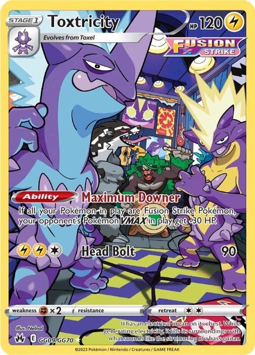 Toxtricity - Crown Zenith: Galarian Gallery GG09/GG70