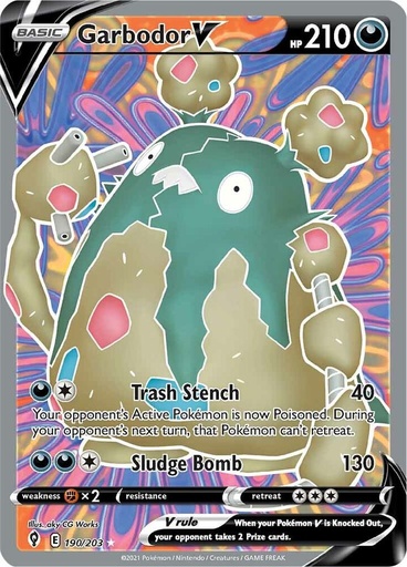 Garbodor V (Full Art) - SWSH07: Evolving Skies (SWSH07)