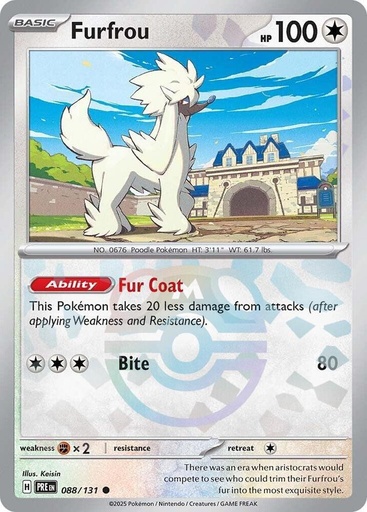 Furfrou (Master Ball Pattern) - SV: Prismatic Evolutions (PRE)