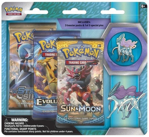 Legendary Beasts Collector Pin 3 Pack Blister [Suicune]