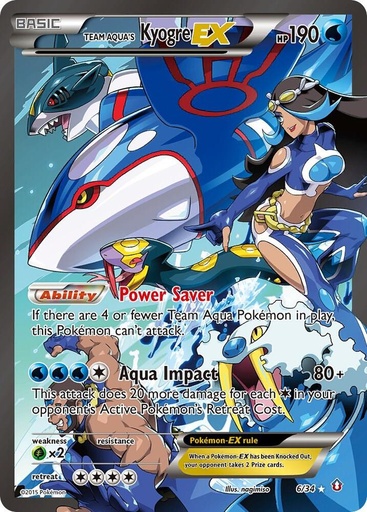 Team Aqua's Kyogre EX - Double Crisis (DCR)
