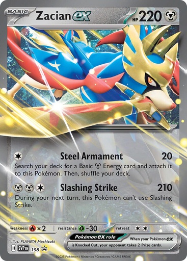 Zacian ex - 198 - SV: Scarlet & Violet Promo Cards (SVP)