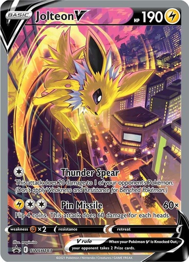 Jolteon V - SWSH183 - SWSH: Sword & Shield Promo Cards (SWSD) 