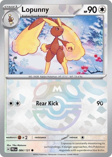 Lopunny (Master Ball Pattern) - SV: Prismatic Evolutions (PRE)
