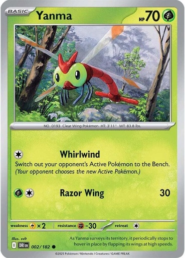 Yanma - 002/182 - SV10: Destined Rivals (DRI)
