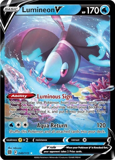 Lumineon V - SWSH09: Brilliant Stars 040/172