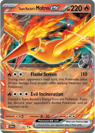 Team Rocket's Moltres ex - SV10: Destined Rivals (DRI)