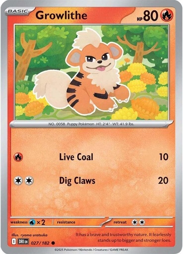 Growlithe - SV10: Destined Rivals (DRI) 