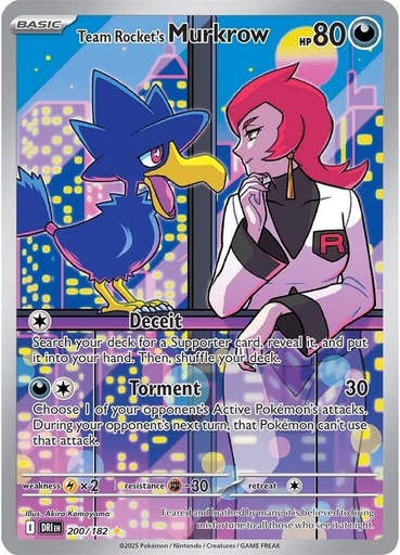 Team Rocket's Murkrow - 200/182 - SV10: Destined Rivals (DRI)