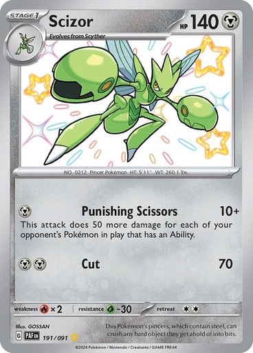 Scizor - SV: Paldean Fates 191/091