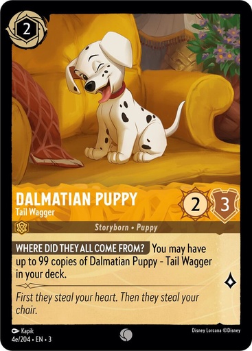 Dalmatian Puppy - Tail Wagger (4e/204) - Into the Inklands