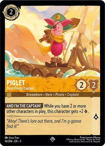 Piglet - Pooh Pirate Captain - Into the Inklands
