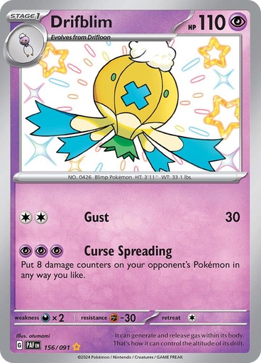 Drifblim - SV: Paldean Fates 156/091