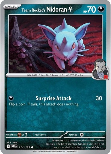 Team Rocket's Nidoran F - SV10: Destined Rivals (DRI)
