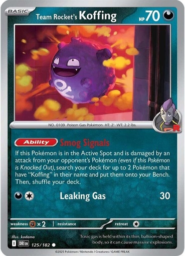 Team Rocket's Koffing - SV10: Destined Rivals (DRI)
