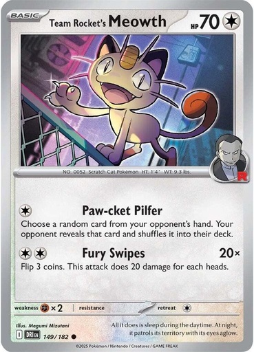 Team Rocket's Meowth - SV10: Destined Rivals (DRI)
