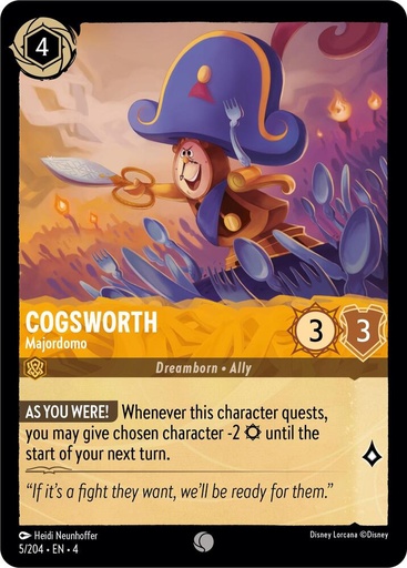 Cogsworth - Majordomo - Ursula's Return (4) 