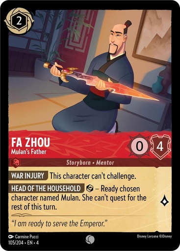 Fa Zhou - Mulan's Father - Ursula's Return (4) 