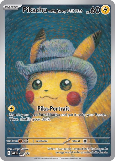 Pikachu with Grey Felt Hat - SV: Scarlet & Violet Promo Cards 085