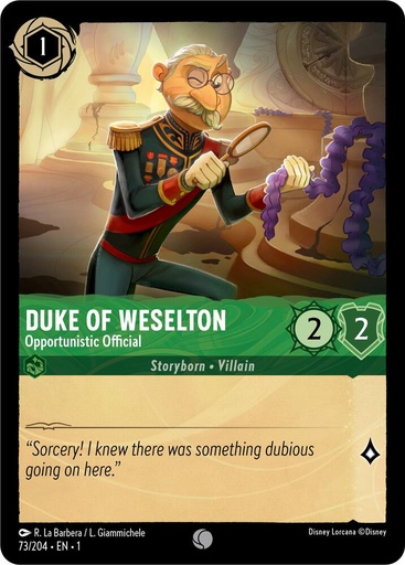 Duke of Weselton - Opportunistic Official - The First Chapter (1) 