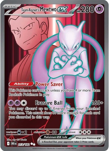 Team Rocket's Mewtwo ex - 213/182 - SV10: Destined Rivals (DRI)