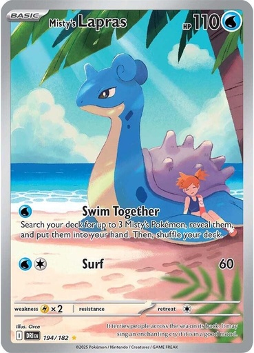 Misty's Lapras - 194/182 - SV10: Destined Rivals (DRI)
