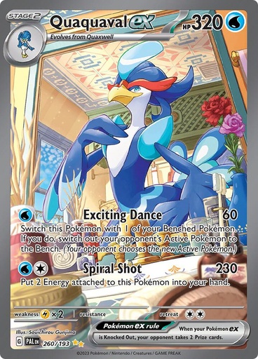 Quaquaval ex - 260/193 - SV02: Paldea Evolved (PAL)
