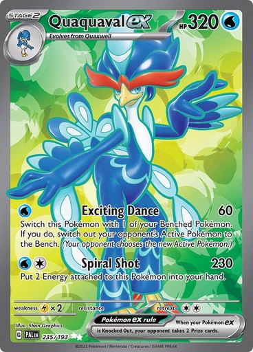 Quaquaval ex - SV02: Paldea Evolved 235/193