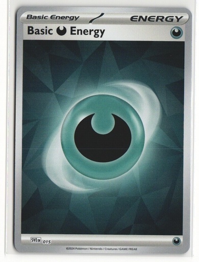 Basic Darkness Energy SVE 015 Pokemon Prismatic Evolutions Reverse Holo