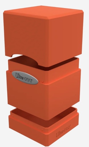 [15732] Classic Satin Tower Deck Box Pumpkin Orange