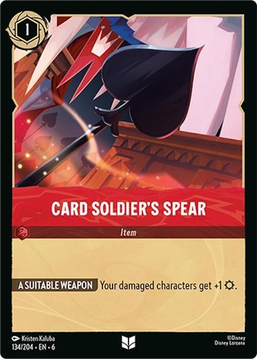 Card Soldier's Spear - Azurite Sea (6) 