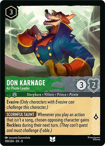 Don Karnage - Air Pirate Leader - Reign of Jafar (8) 