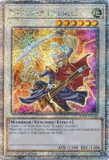 XX-Saber Hyunlei (Quarter Century Secret Rare) - Quarter Century Stampede 