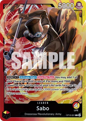 Sabo (001) - Ultra Deck: The Three Brothers (ST-13) 