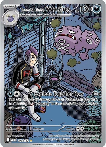 Team Rocket's Weezing - 199/182 - SV10: Destined Rivals (DRI)