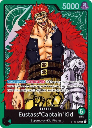 Eustass"Captain"Kid (001) - Starter Deck 2: Worst Generation (ST-02) 