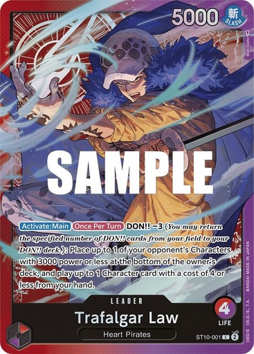 Trafalgar Law (001) - Ultra Deck: The Three Captains (ST-10) 