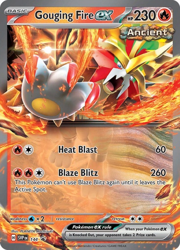 Gouging Fire ex - 144 - SV: Scarlet & Violet Promo Cards (SVP)