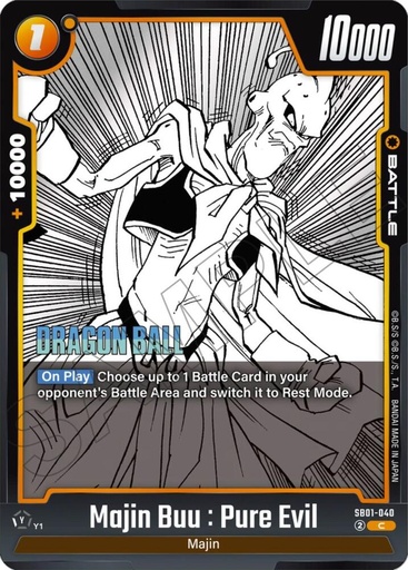 Majin Buu : Pure Evil - SB01-040 - Manga Booster 01 (SB01) 