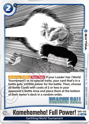 Kamehameha! Full Power! - Manga Booster 01 (SB01) 