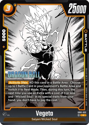 Vegeta - SB01-032 - Manga Booster 01 (SB01) 