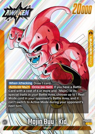 Majin Buu: Malvado - SB01-029 - Manga Booster 01 (SB01) 