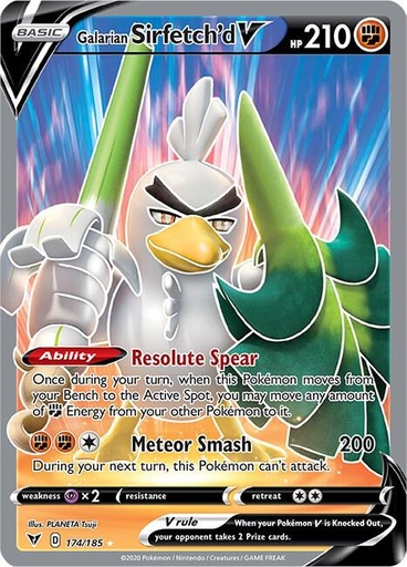 Galarian Sirfetch'd V (Full Art) - SWSH04: Vivid Voltage (SWSH04)